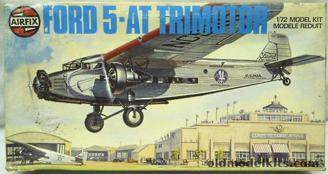 Airfix 1/72 Ford 5-AT Trimotor -  American Airlines - (5AT), 04009-9 plastic model kit